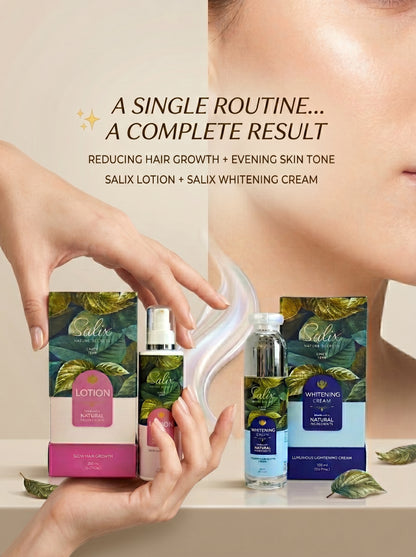 SALIX Complete Care Bundle – Whitening Cream 100ml + Hair Growth Lotion 200ml