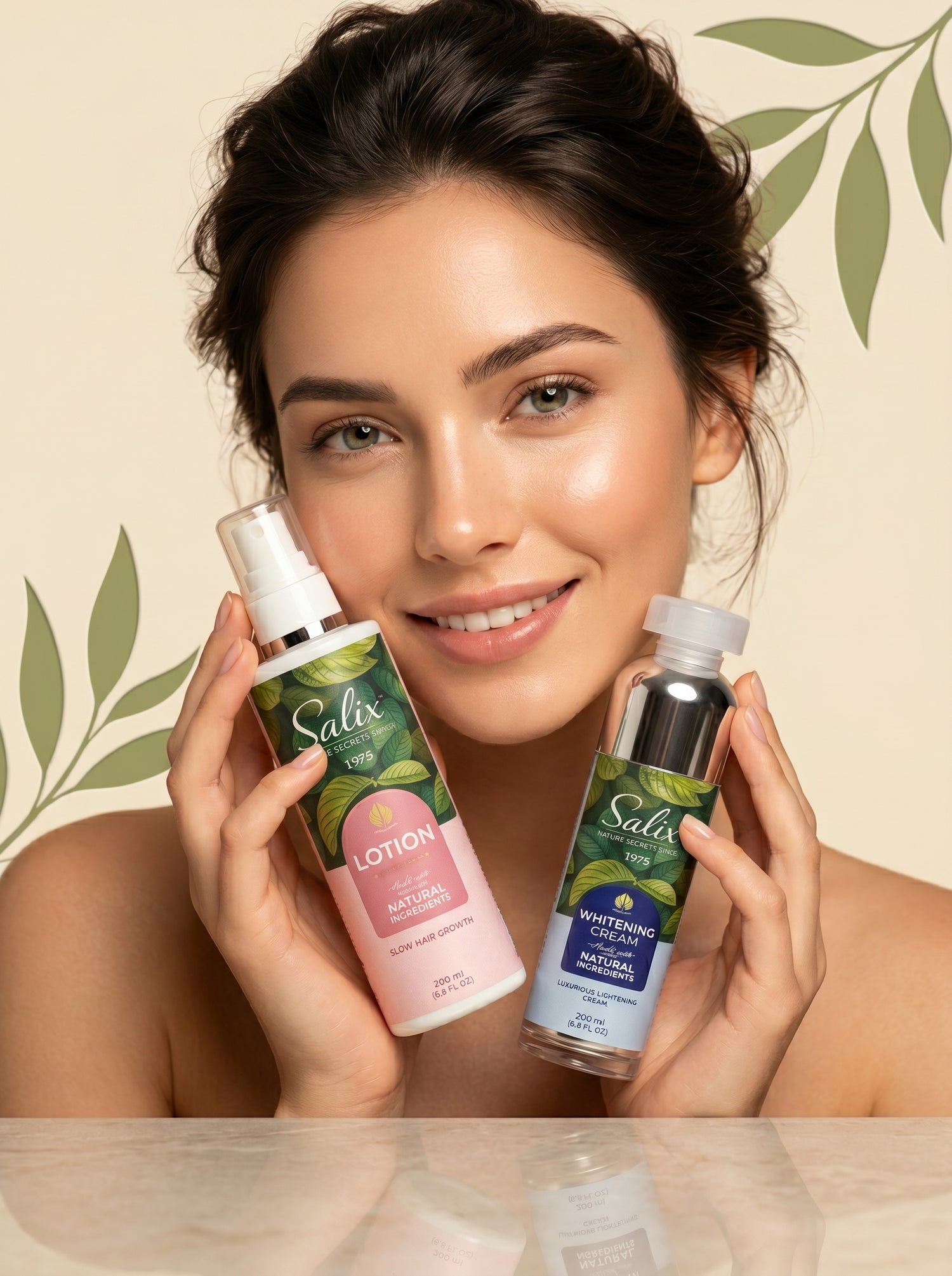 SALIX Complete Care Bundle – Whitening Cream 100ml + Hair Growth Lotion 200ml