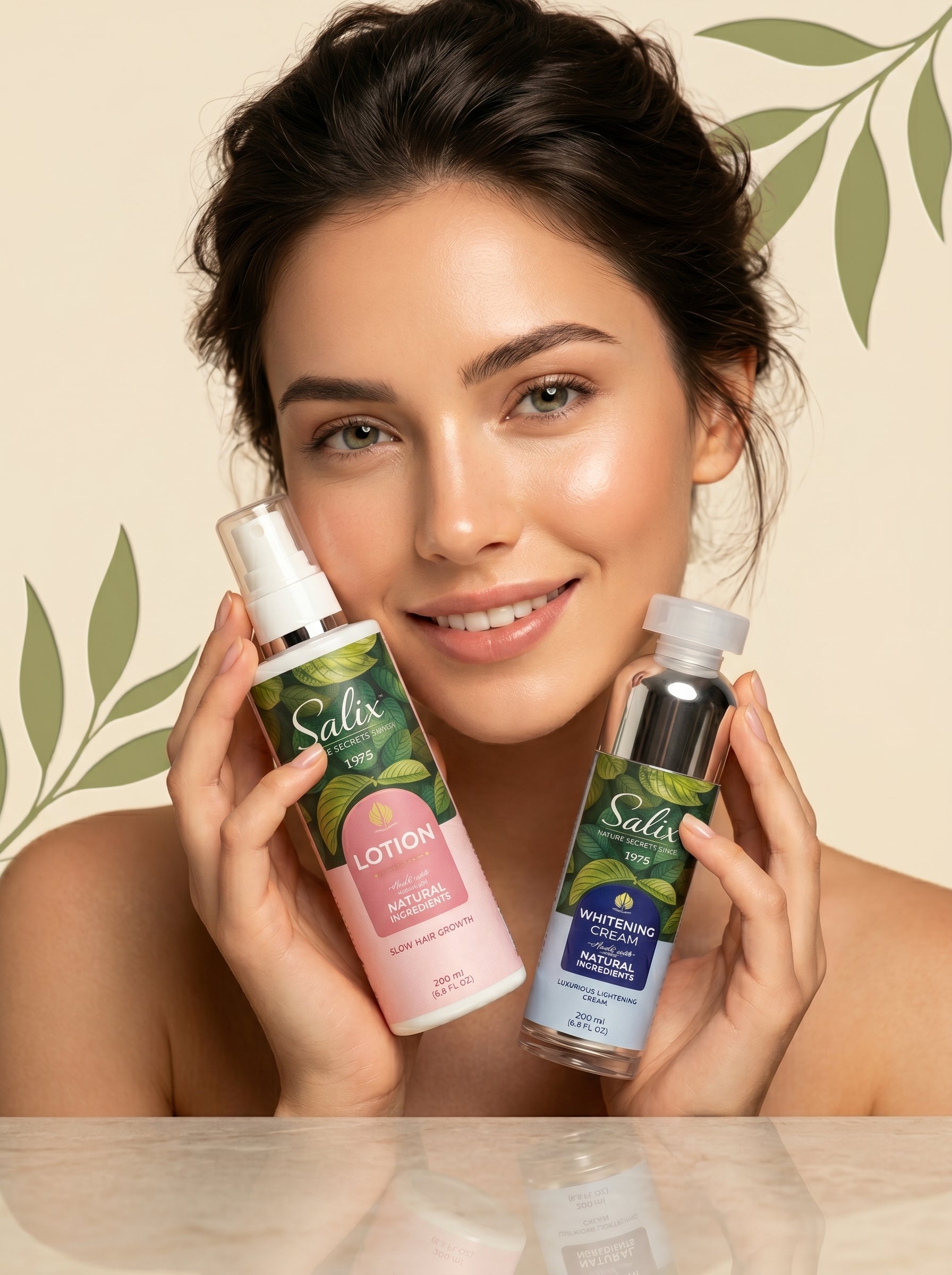 SALIX Complete Care Bundle – Whitening Cream 100ml + Hair Growth Lotion 200ml